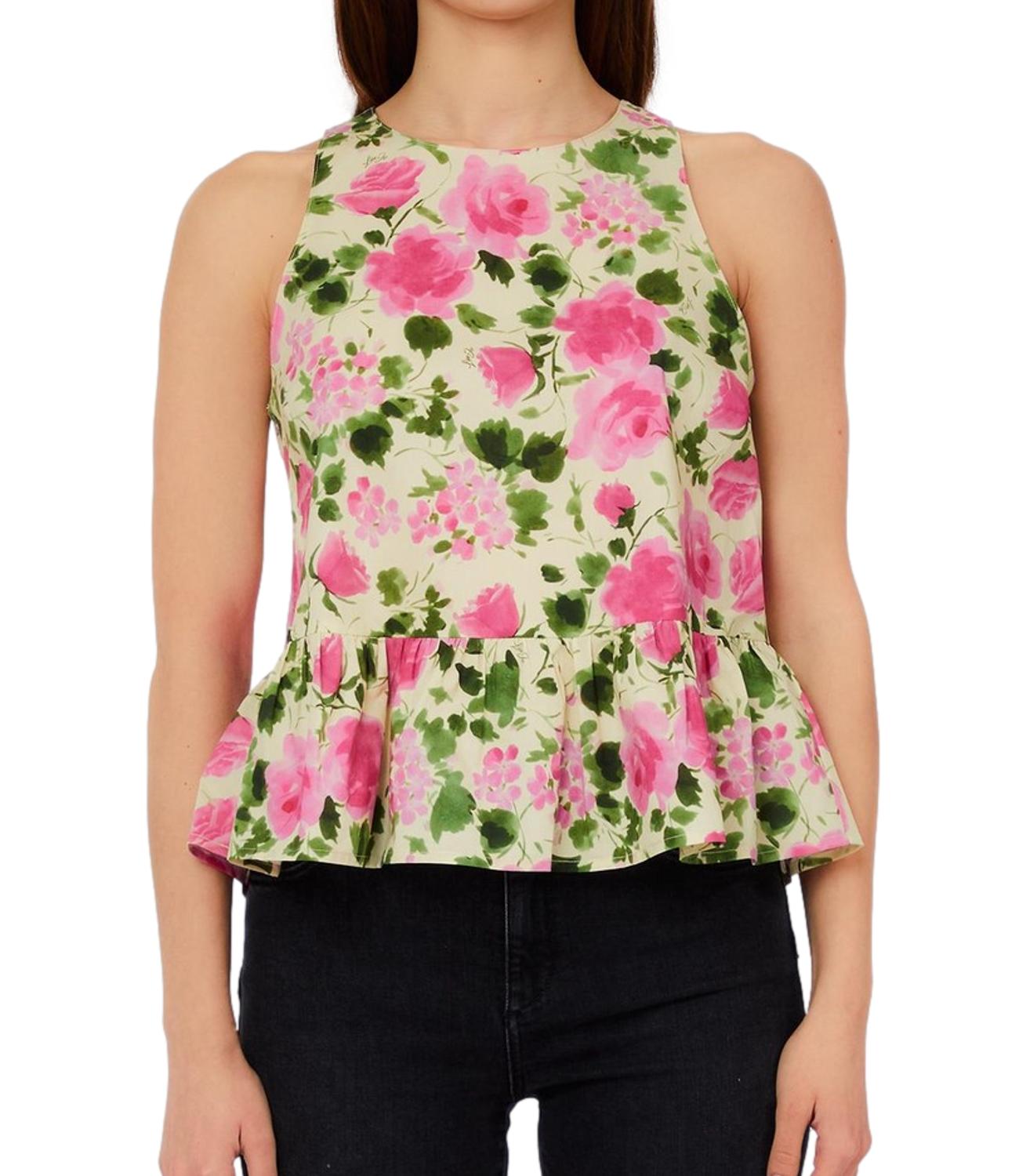 Marella Monochrome canotta Mlmorata verde donna