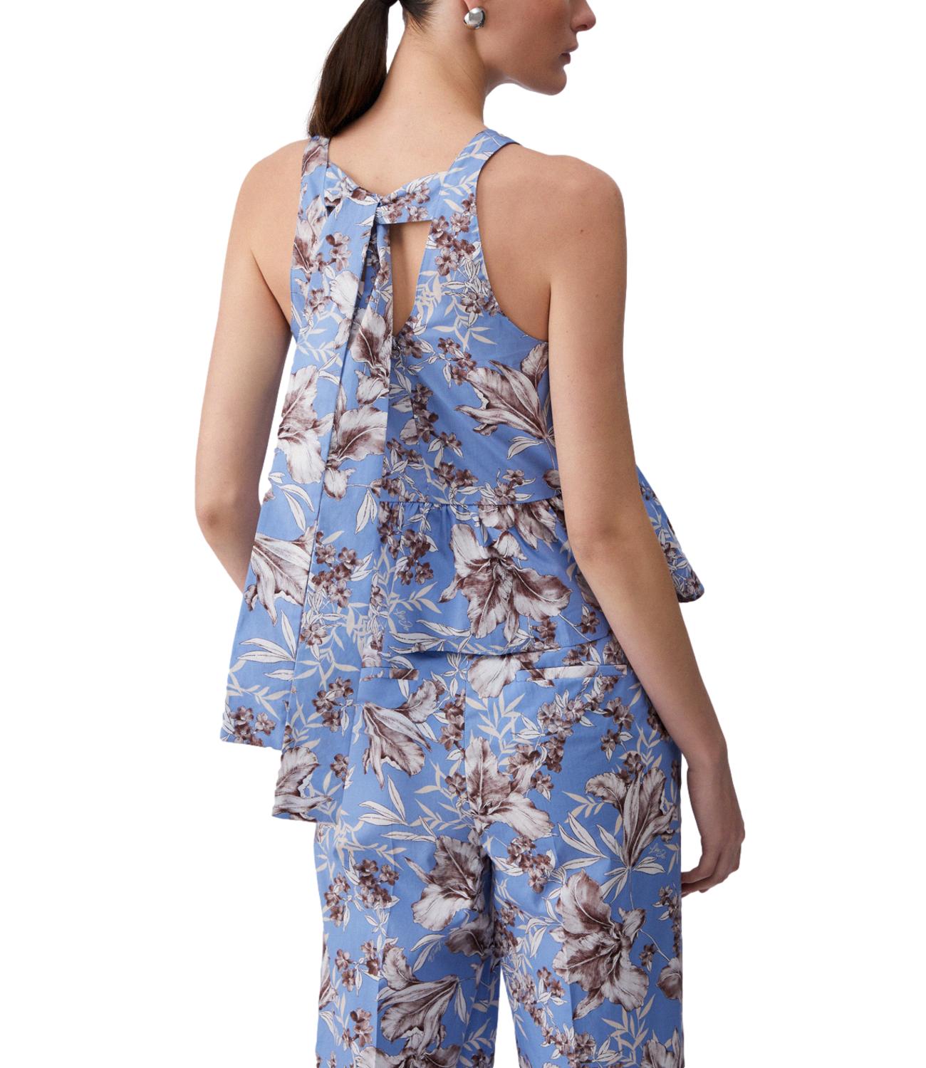 Liu Jo Top Blu Wave Liles Donna