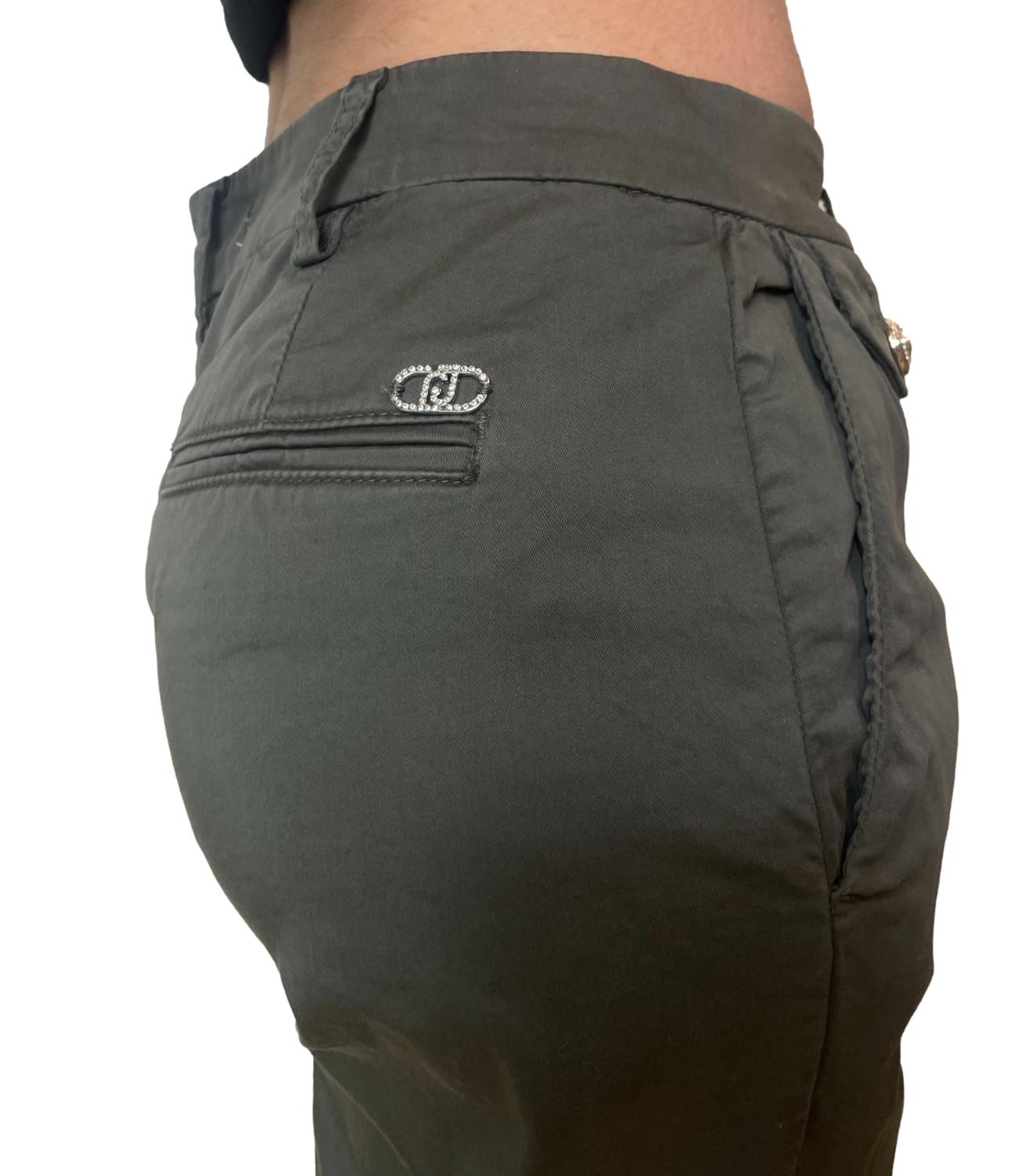 Liu Jo Pantalone Dark Olive Donna