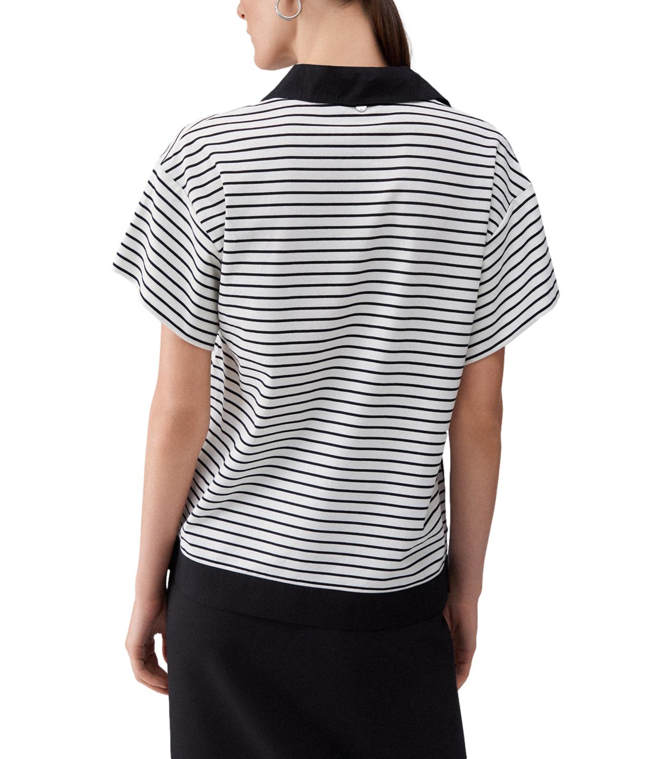 Liu Jo T-Shirt Righe Bianco/Nero Donna