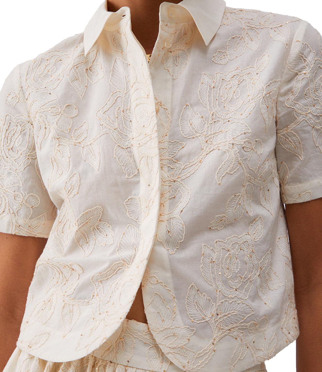 Camicia Liu jo WA6508T472A Donna - Natural Flower Sequi