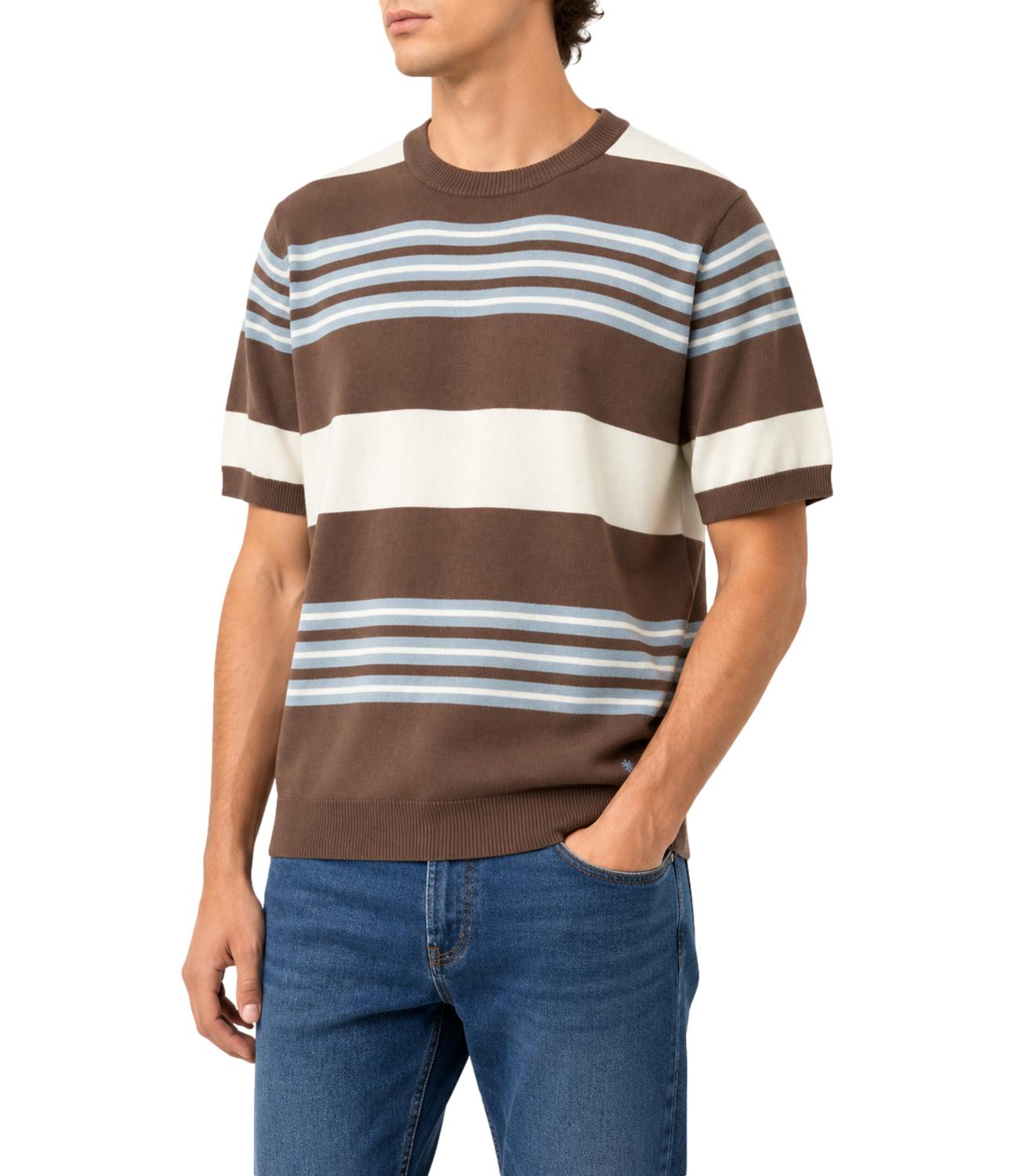 T-Shirt Manuel Ritz 4032M516 263320 Uomo - Marrone