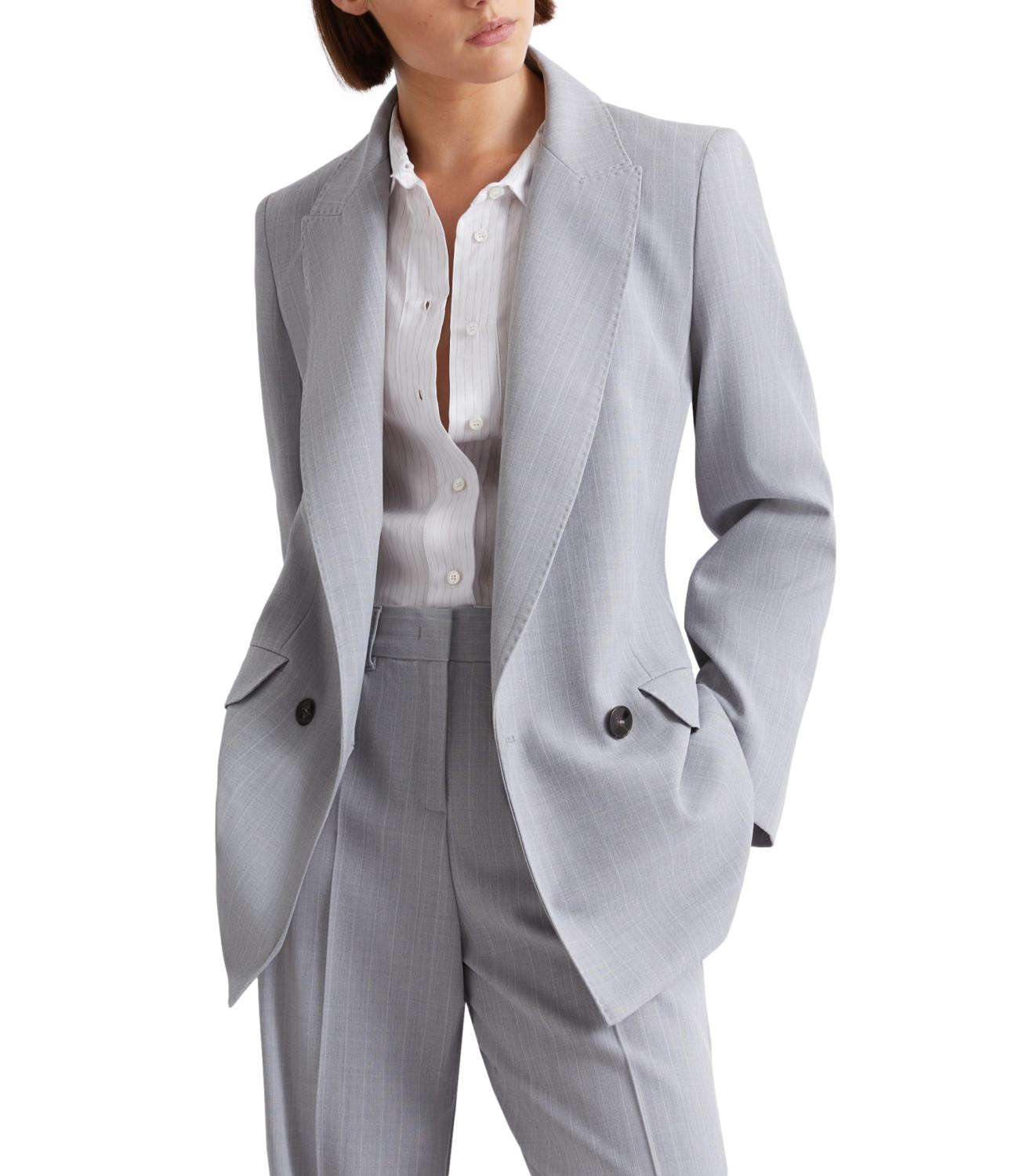 Marella Giacca Mllcanzone Grigio Chiaro Melange Donna