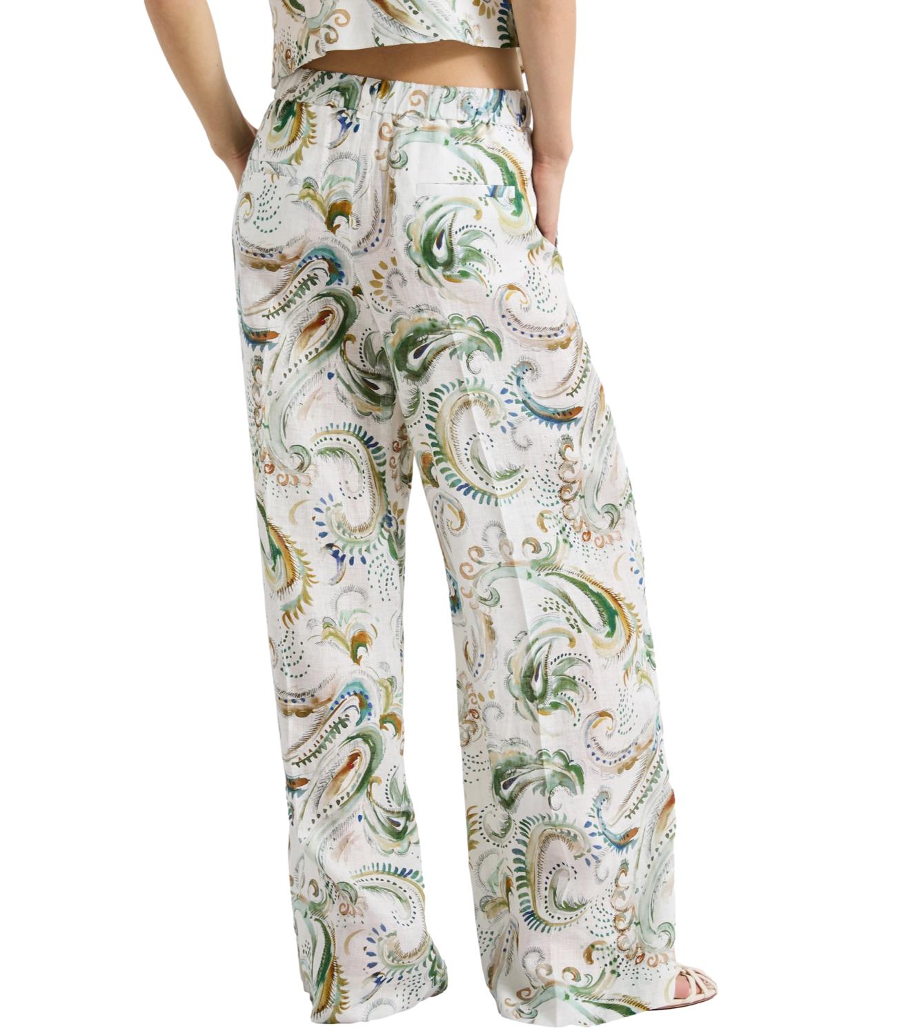 Marella Pantalone Mlldomino Bianco Ottico Donna