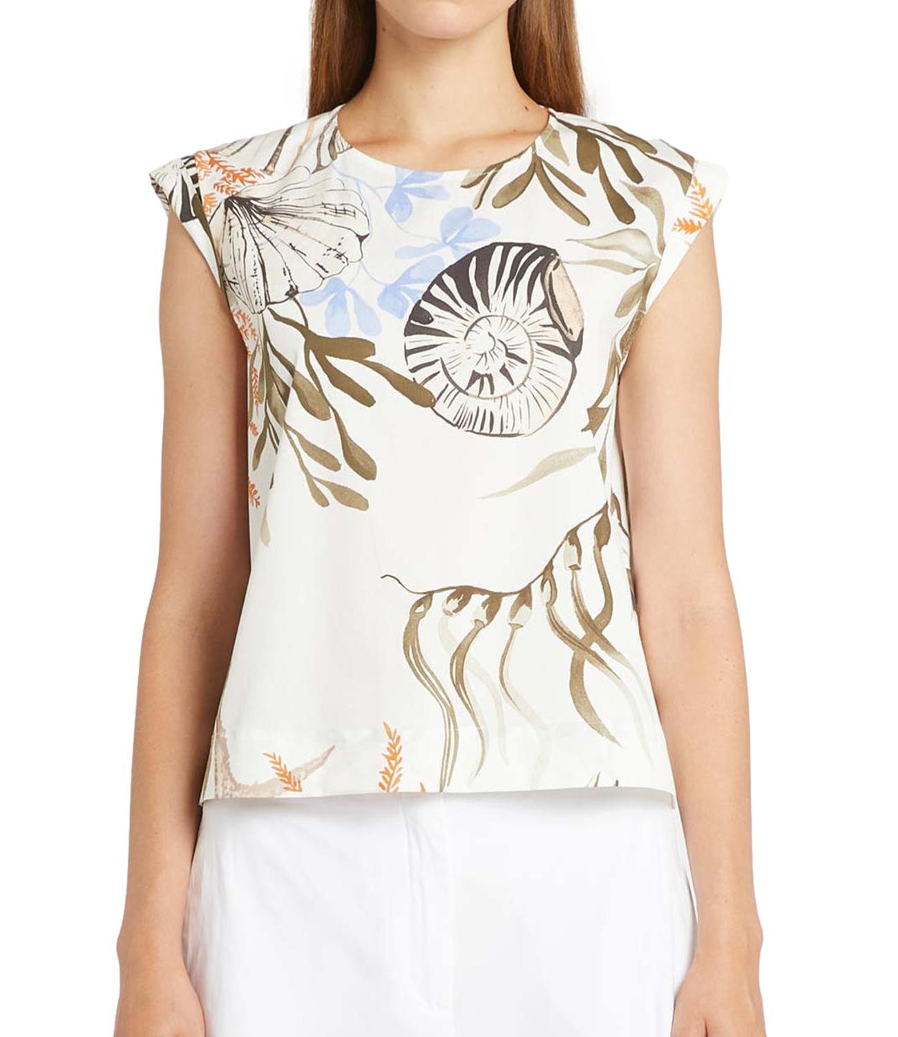 Marella Top Mllaffine Bianco Ottico Donna