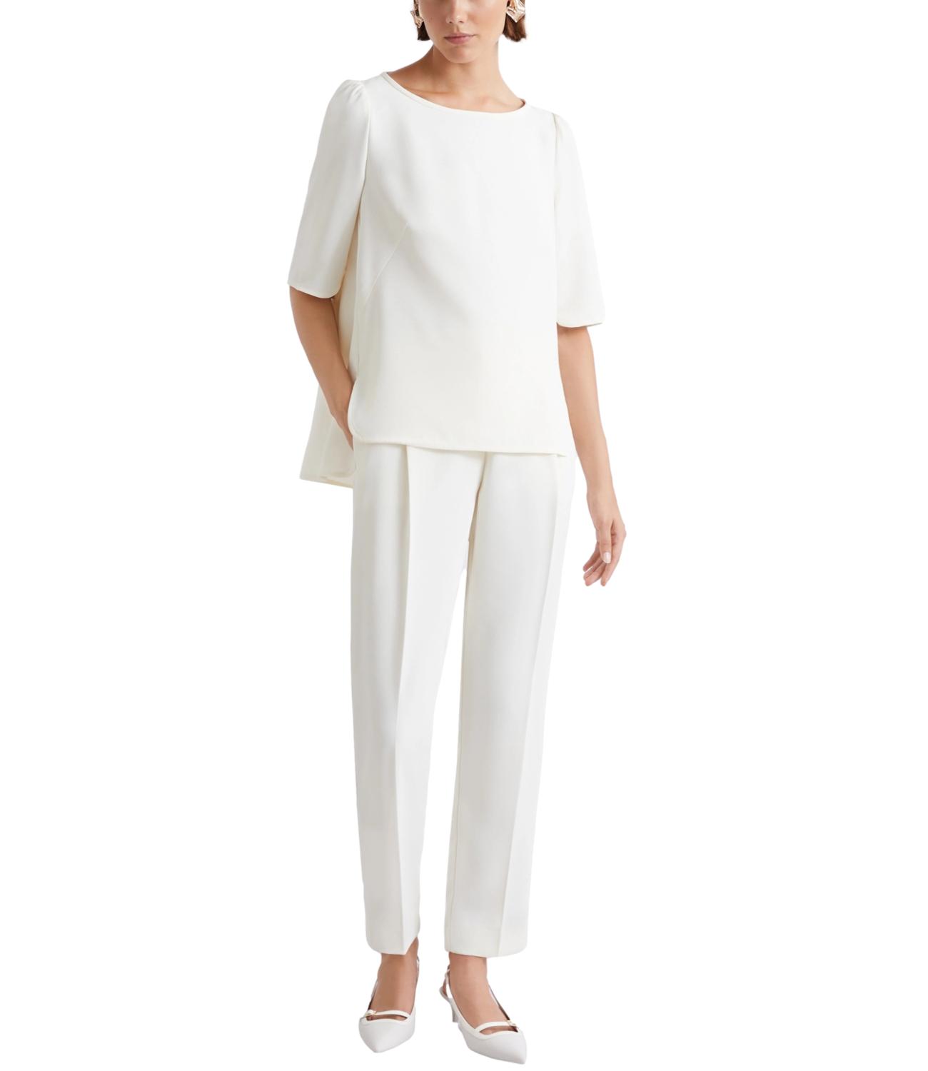 Marella Art.365 Abito Mltsapore Bianco Lana Donna