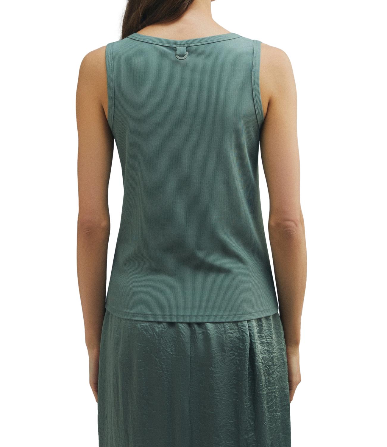 Marella Monochrome canotta Mlmorata verde donna