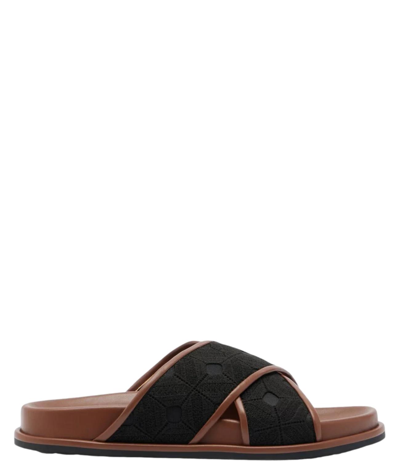 Max Mara Beachwear Sandalo Bchpeonie Nero Donna