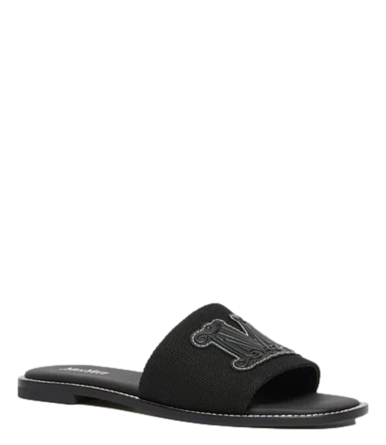 Max Mara Beachwear Sandalo Bchcaucaso Nero Donna