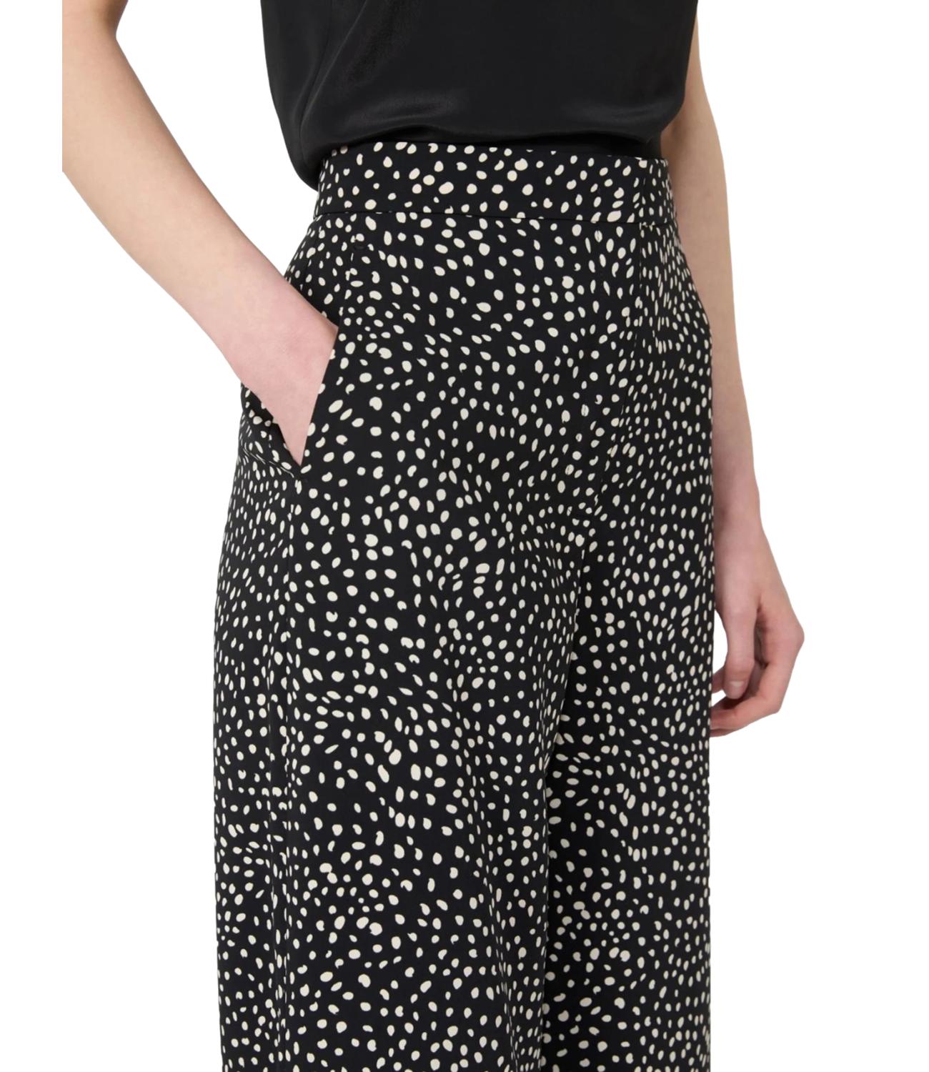 Mstfresco pantalone nero fantasia