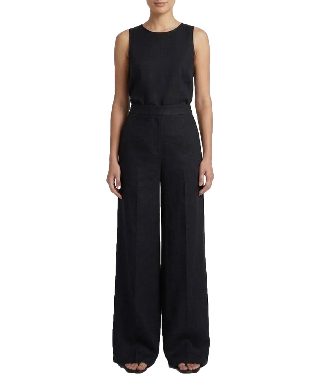 Pantaloni Msttapioca nero lino
