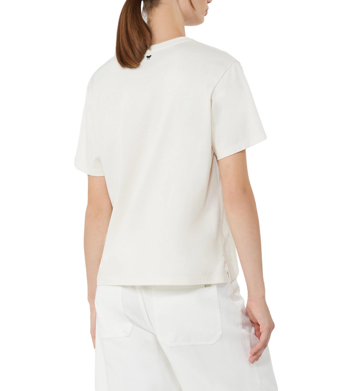 T-Shirt Max Mara Weekend 2615971032600 Donna - Ecru'+stampa Ibiza
