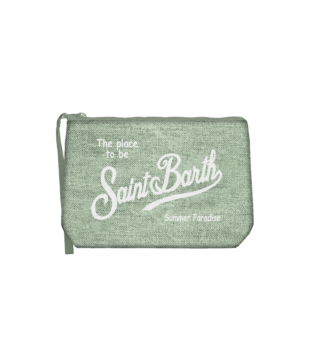 Aline Pochette in lino verde donna