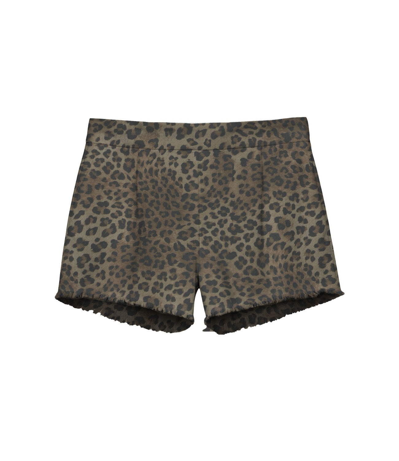 Short Mc2 Saint Barth AMN0001 Donna - Linen Sand Leopard 19 Fringe