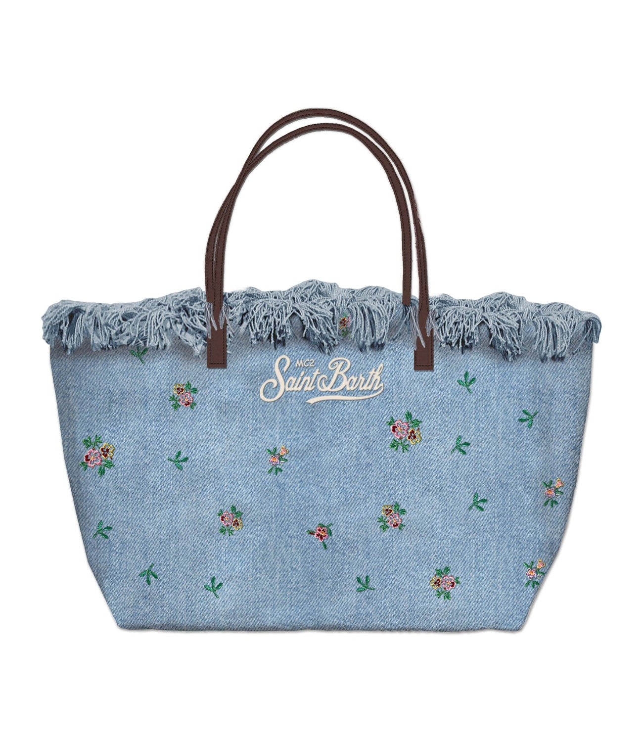 Borsa Mc2 Saint Barth CBMF001 Donna - Denim Light Flowers Emb