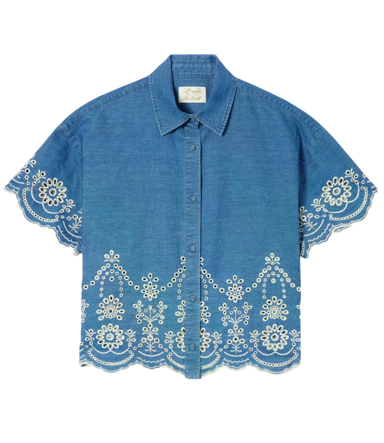 Mc2 Saint Barth Camicia Clementine Denim Donna