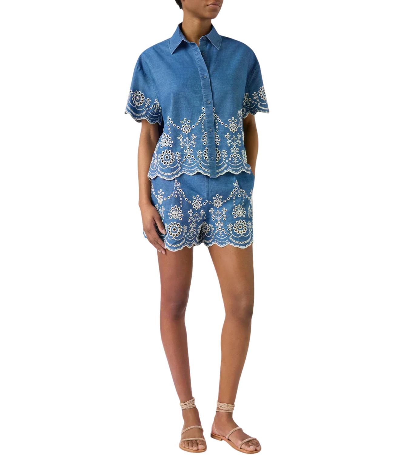 Mc2 Saint Barth Camicia Clementine Denim Donna