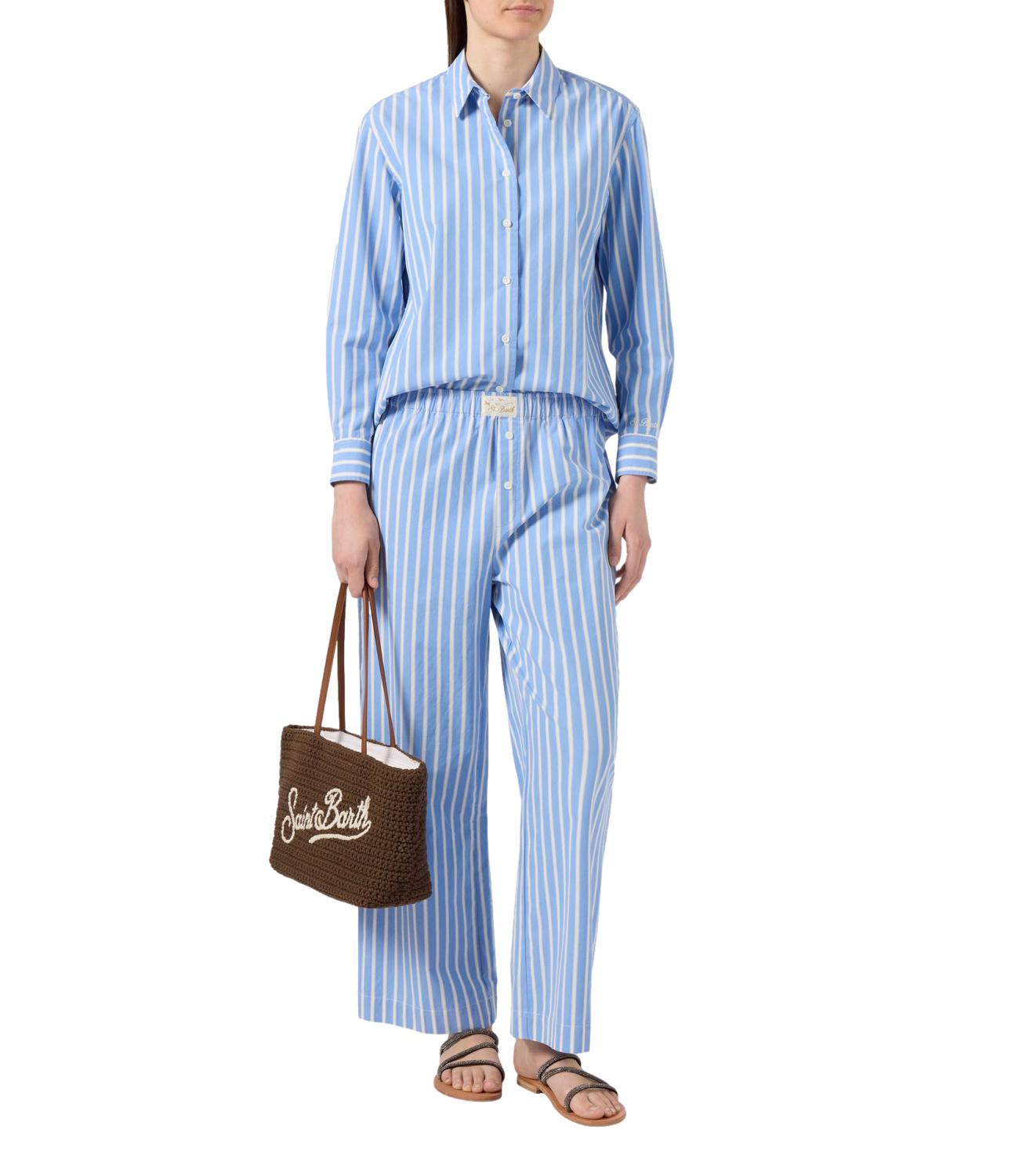 Pantalone Mc2 Saint Barth DOH0001 Donna - Cotton Stripes Tiny Mini V 31