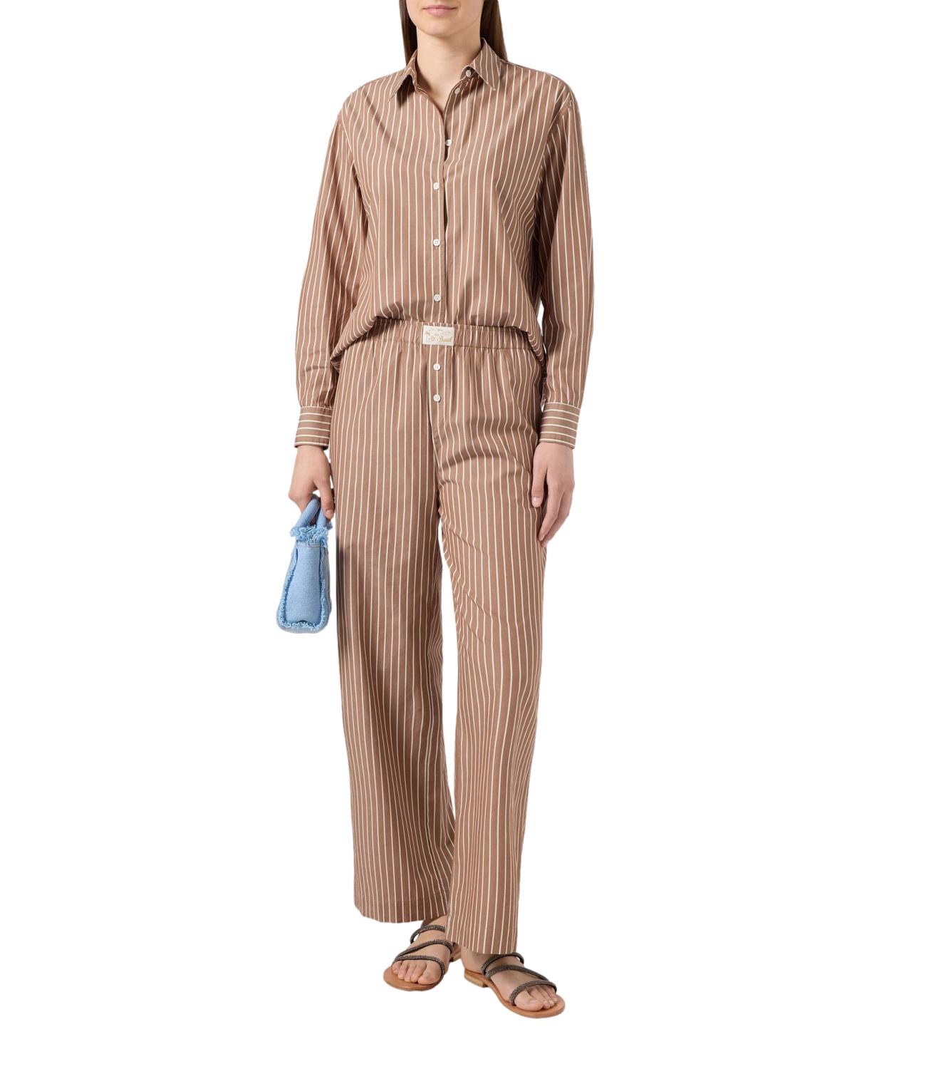 Pantalone Mc2 Saint Barth DOH0001 Donna - Cotton Stripes Tiny V 1810