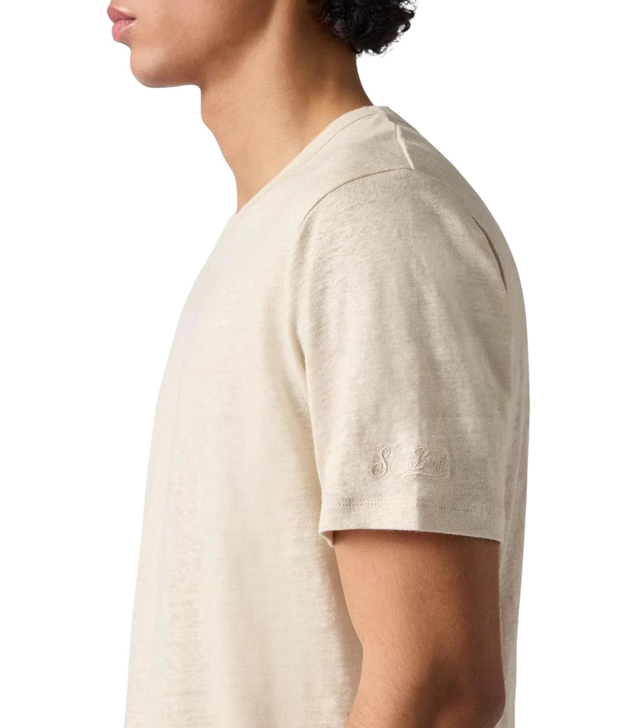 T-Shirt Mc2 Saint Barth ECS0003 Uomo - Linen 10h Grain