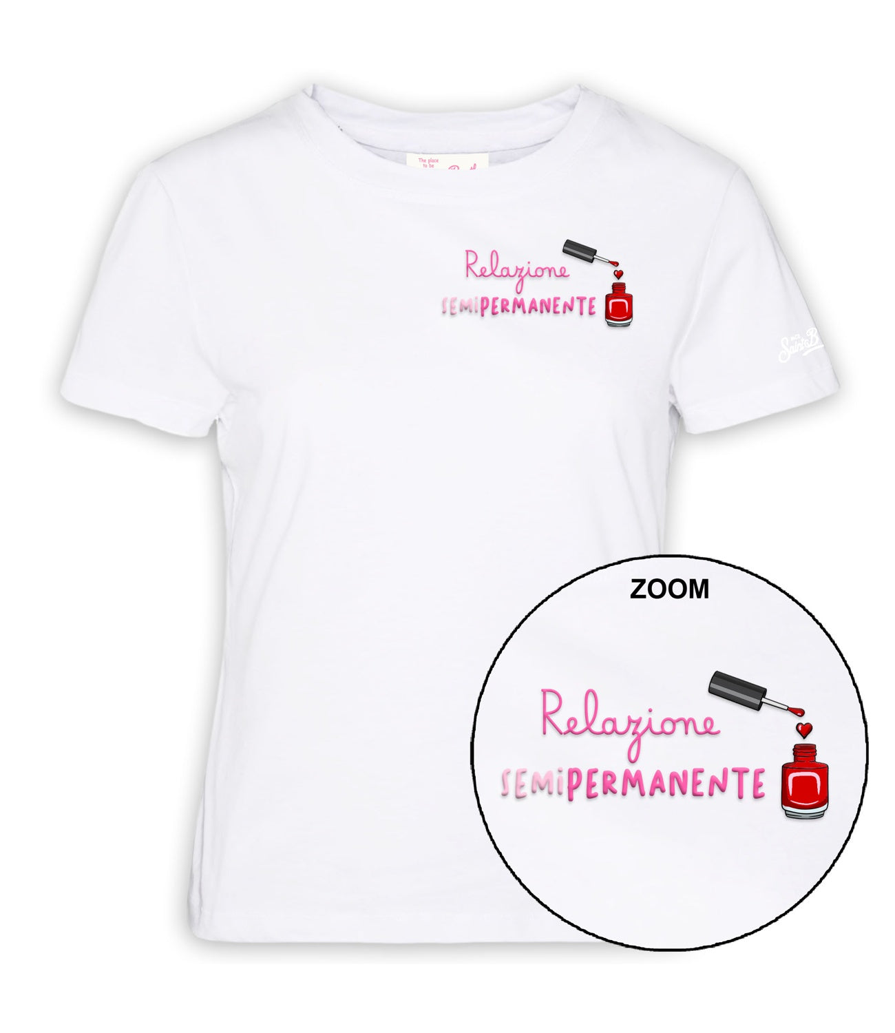 T-Shirt Mc2 Saint Barth EMI0001 Donna - Relazione Semi 01n Emb
