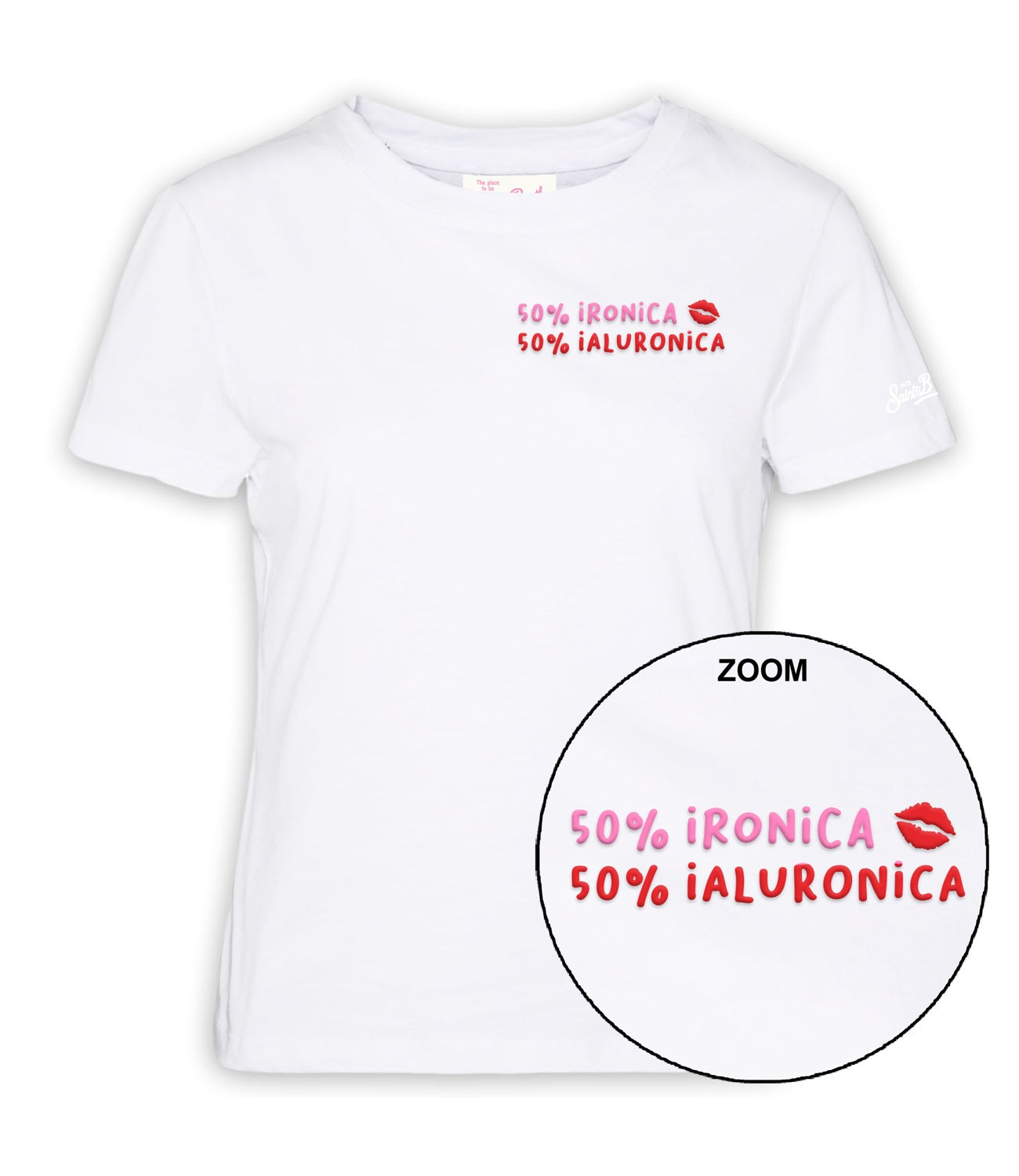 T-Shirt Mc2 Saint Barth EMI0001 Donna - Ironica Ialuronica 01n Emb