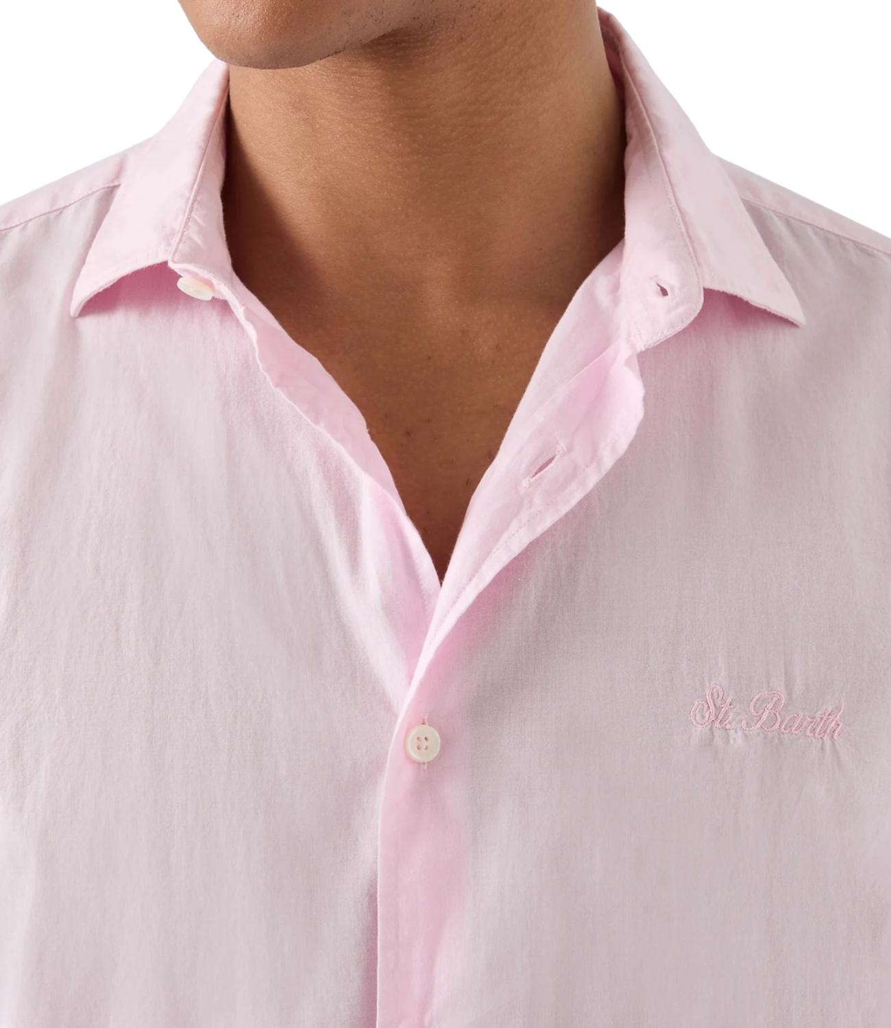 Mc2 Saint Barth camicia chemise rosa uomo