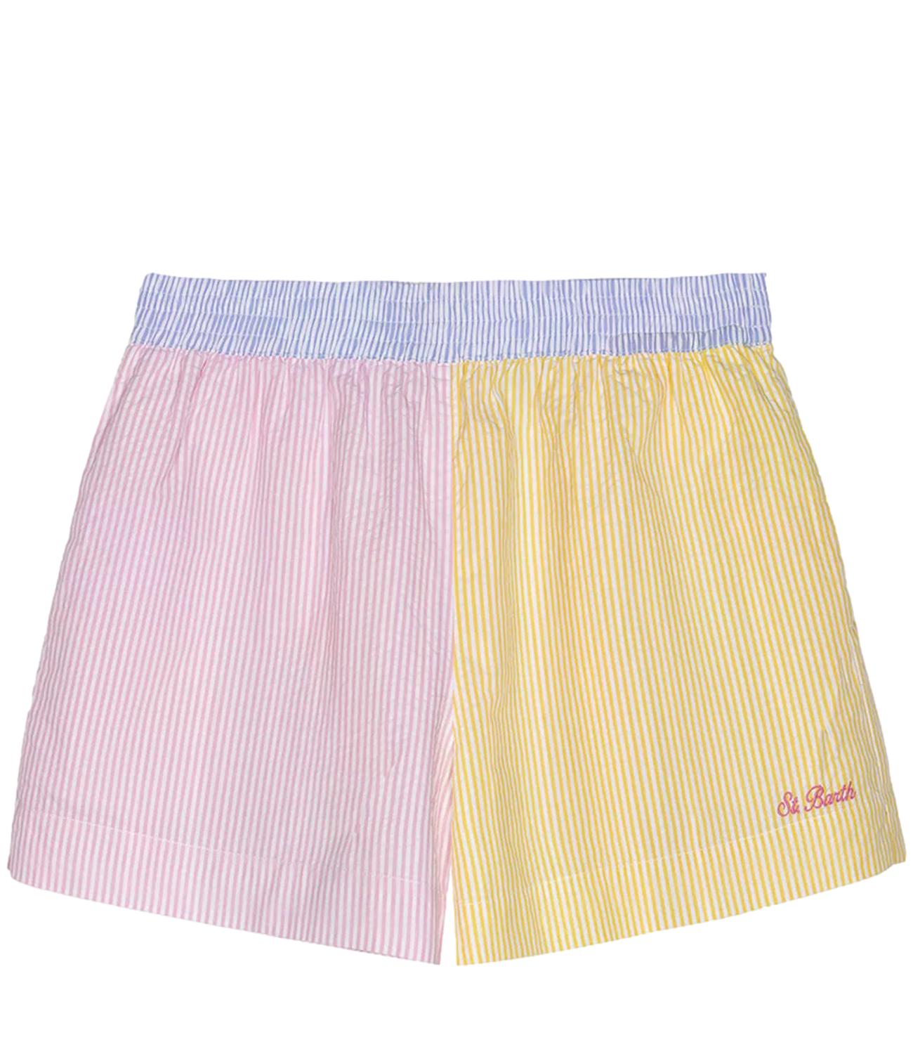 Mc2 Saint Barth Short Meave Righe Multicolor Donna