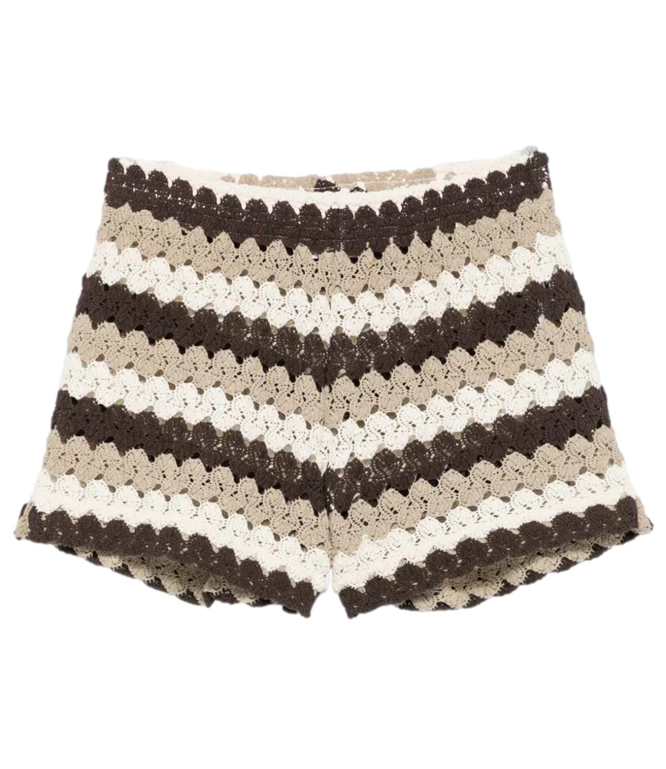 Short Mc2 Saint Barth MEA002 Donna - Crochet Stripes Wave 1810
