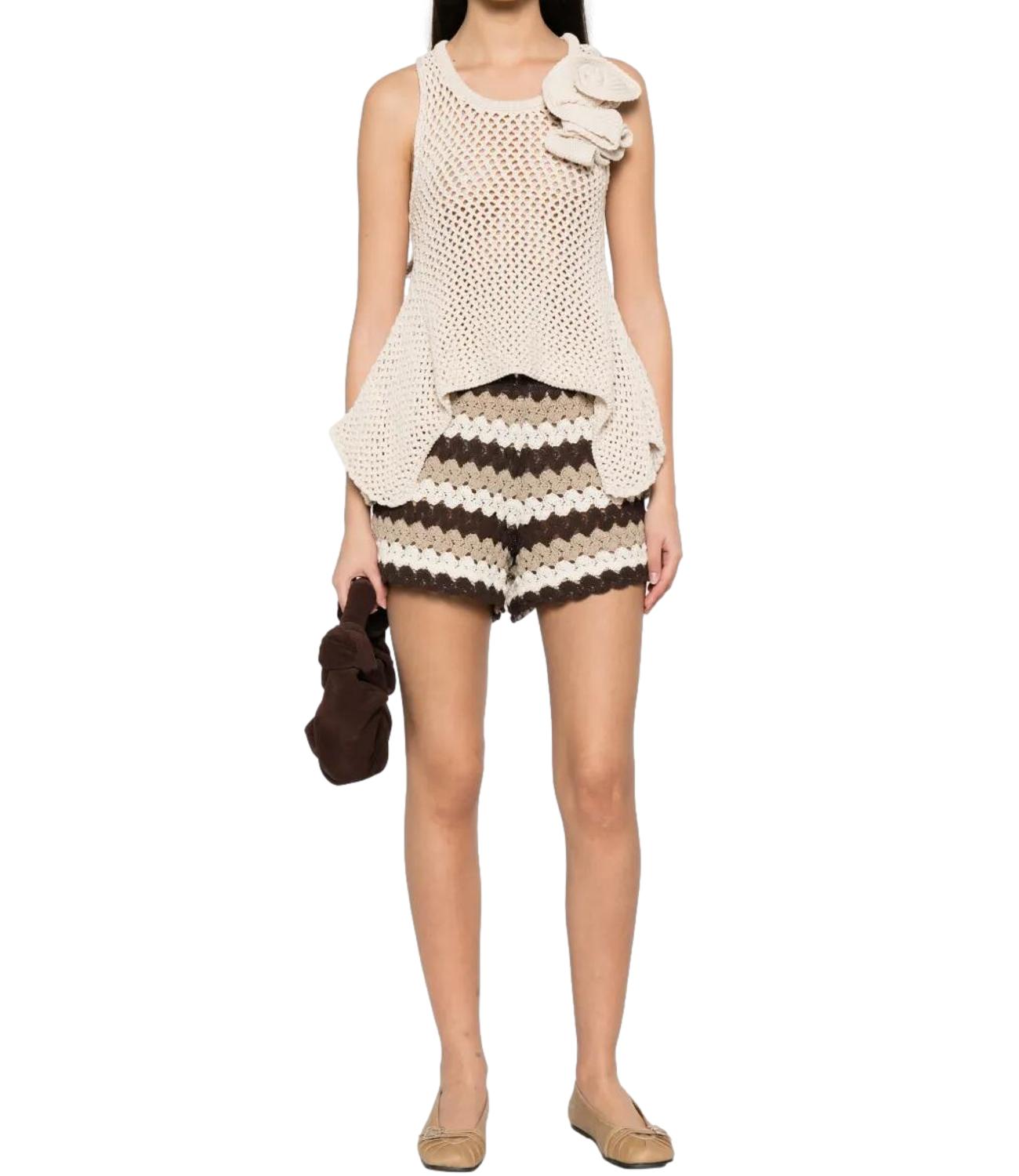Short Mc2 Saint Barth MEA002 Donna - Crochet Stripes Wave 1810