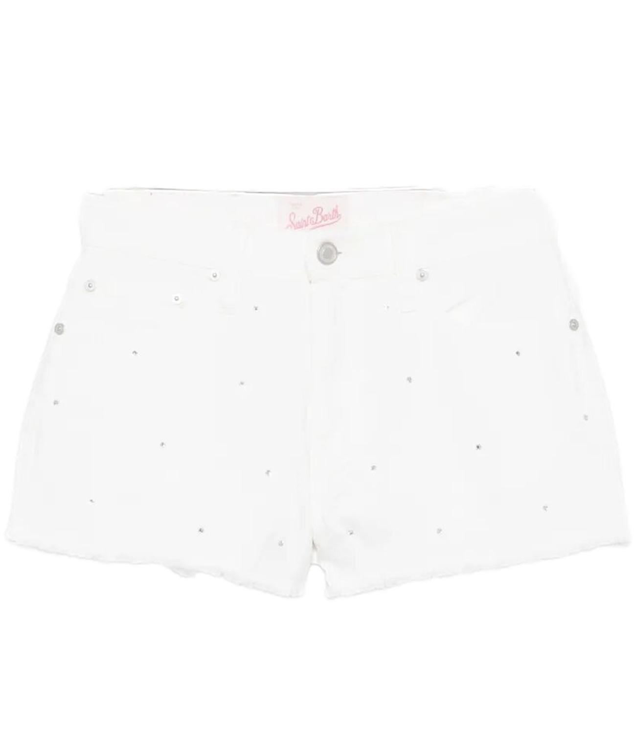 Short Mc2 Saint Barth MUS000 1 Donna - Denim Strass 01
