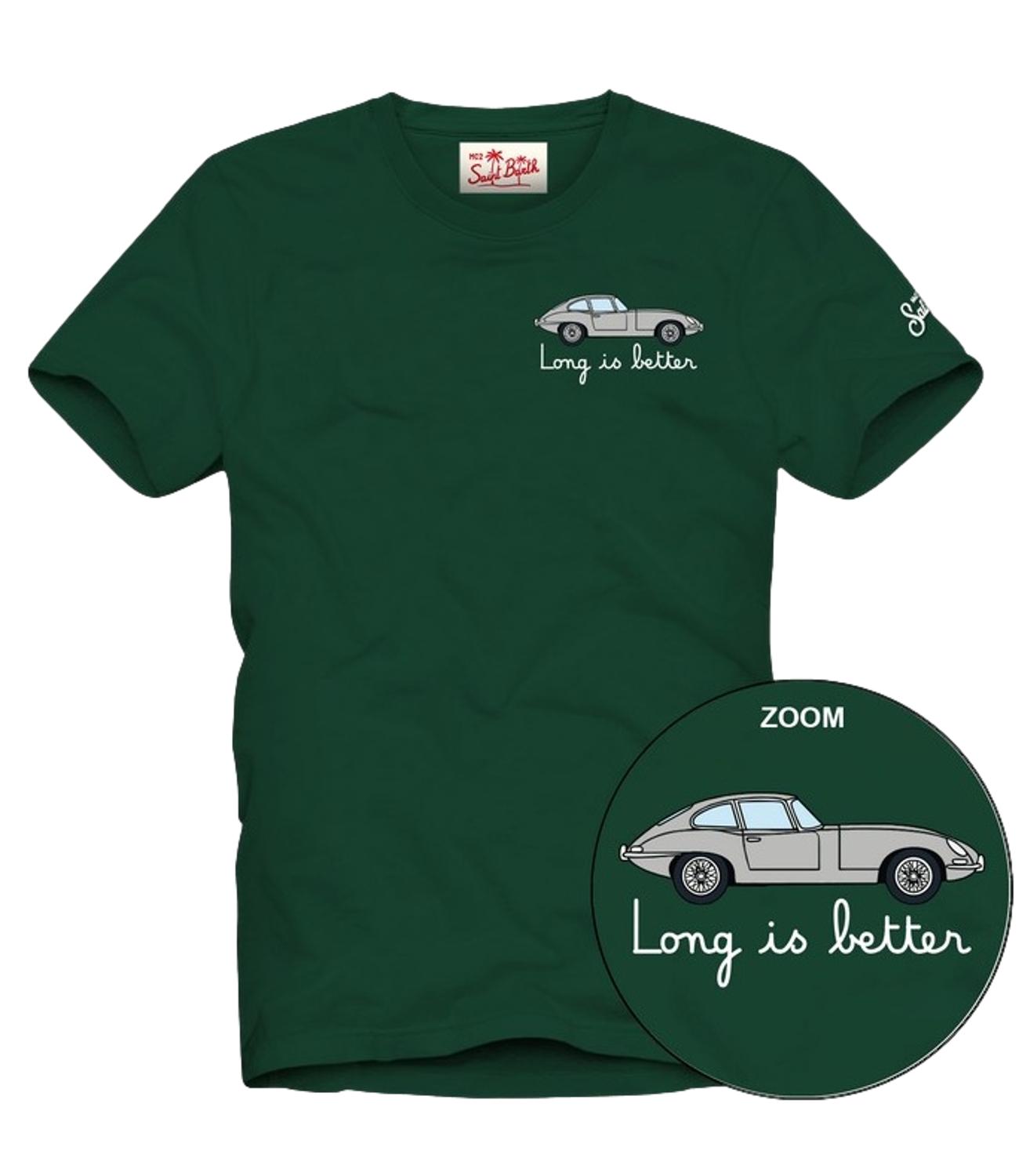 T-shirt MC2 Saint Barth Portofino Long is better verde scuro