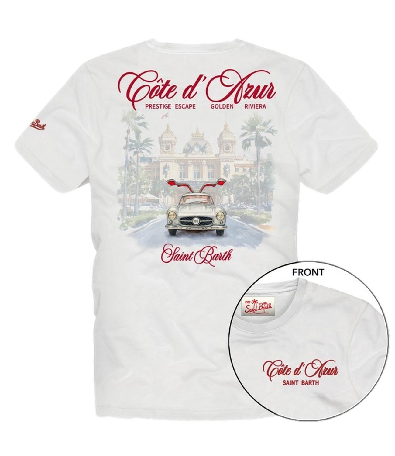 T-shirt Portland bianca cote d'azur