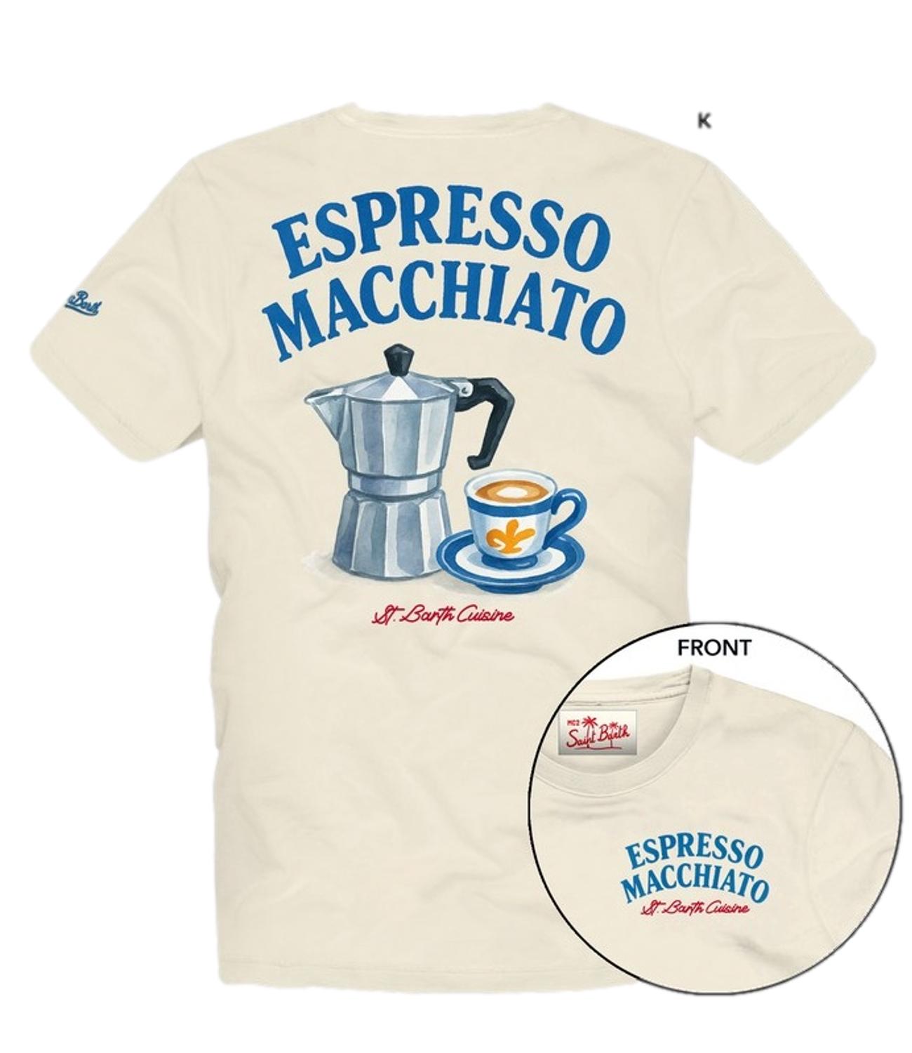 T-shirt Portland beige espresso macchiato