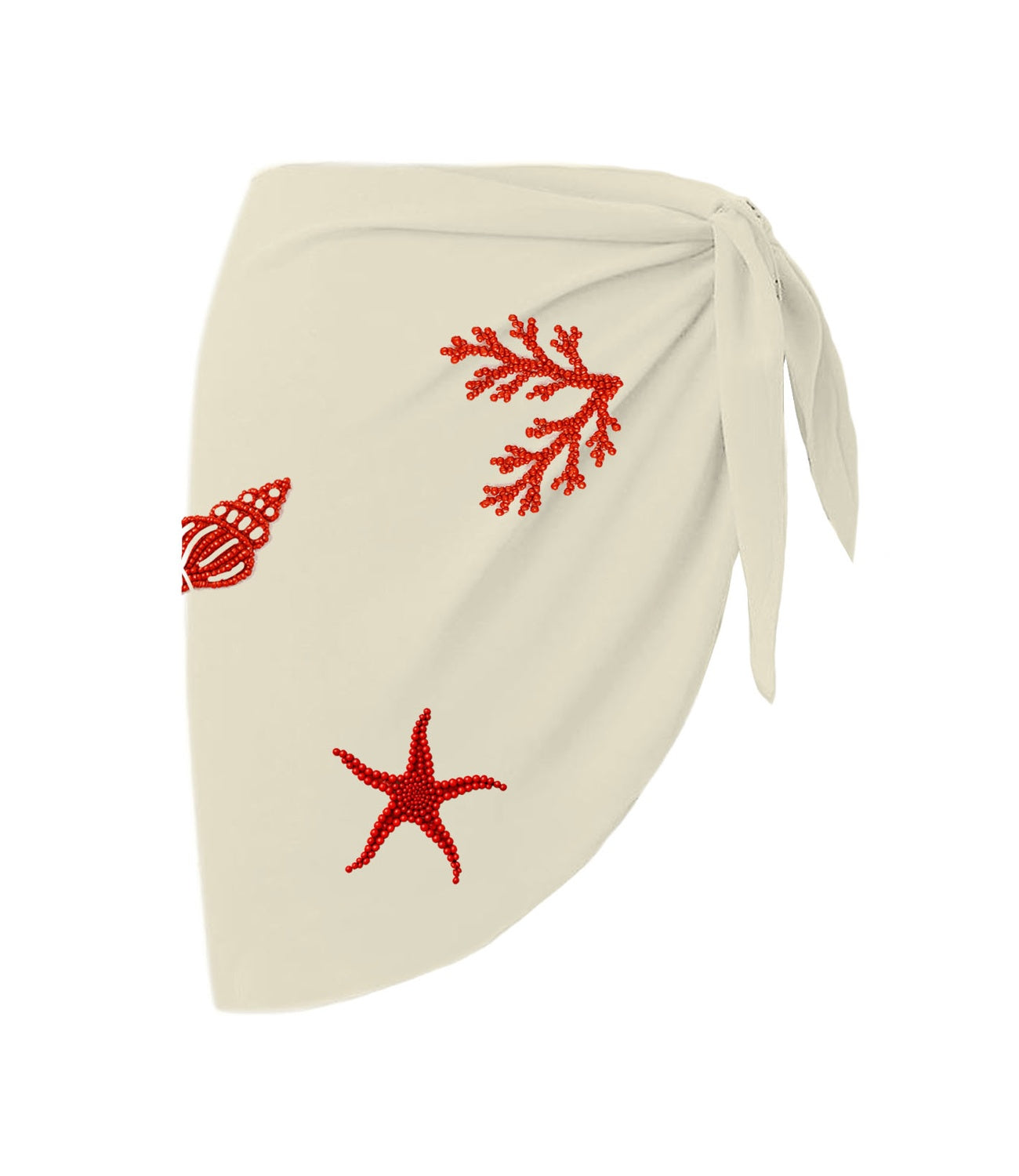 Short Mc2 Saint Barth SRE001 Donna - Georgette Beads Sea Elements 1