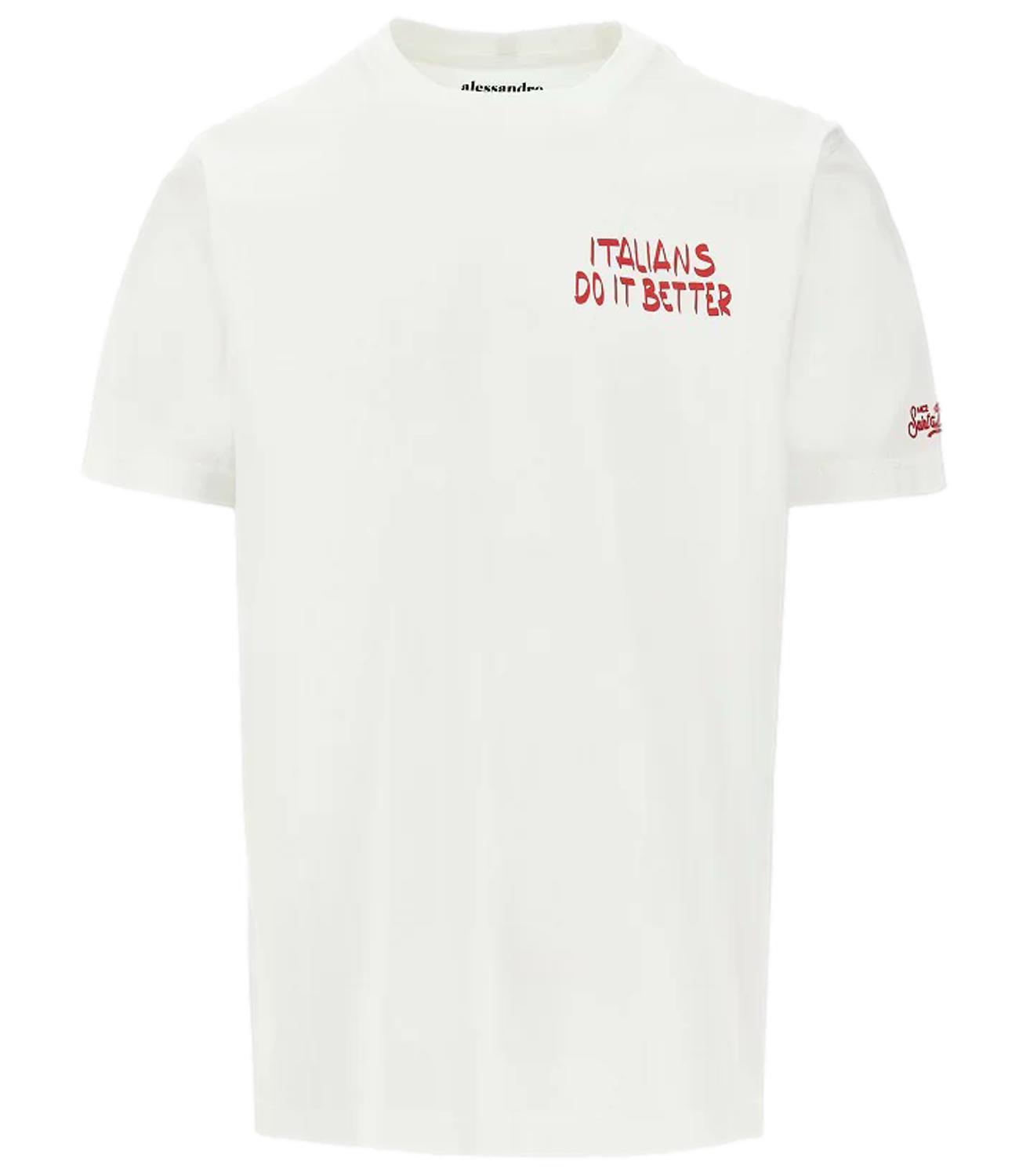 T-Shirt Mc2 Saint Barth TSHM001-05384H Uomo - Bianca