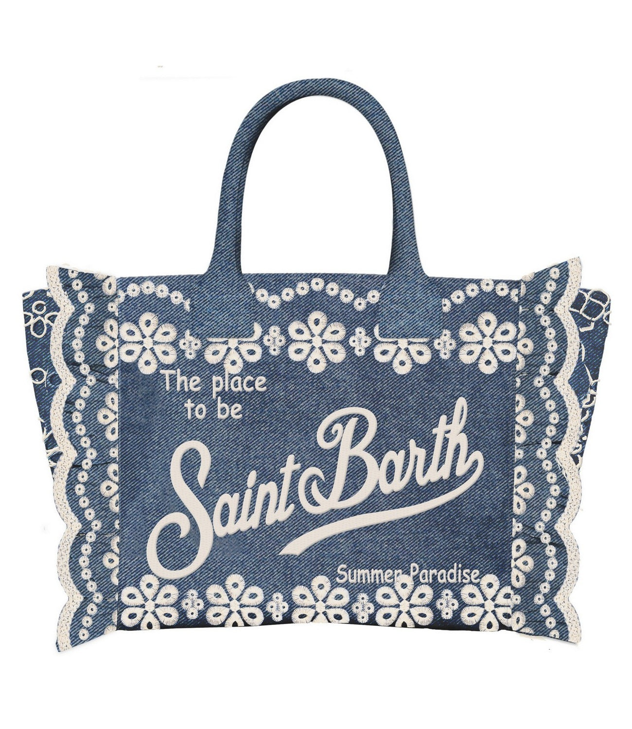 Borsa Mc2 Saint Barth VANI0029 Donna - Sangallo Flowers Denim Dark em