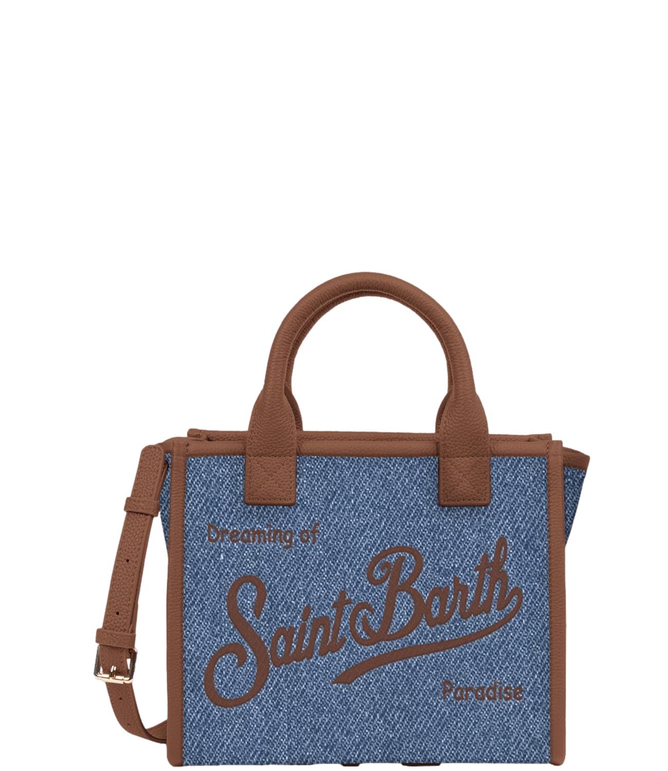 Borsa Mc2 Saint Barth VANMD001 Donna - Denim Grain Leather 19 Emb