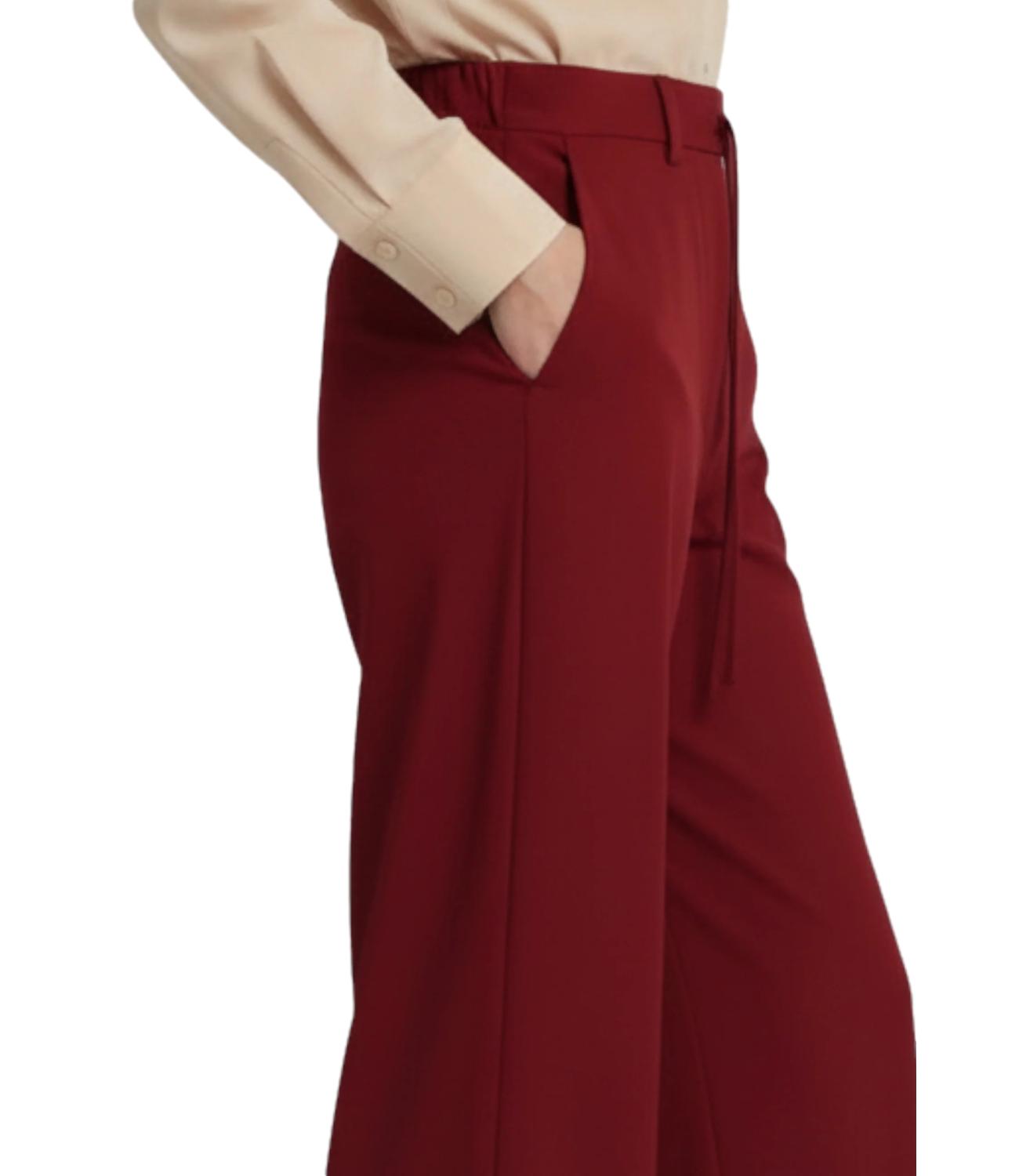 MM Pantalone Mmlagoraio Rosso Scuro Donna