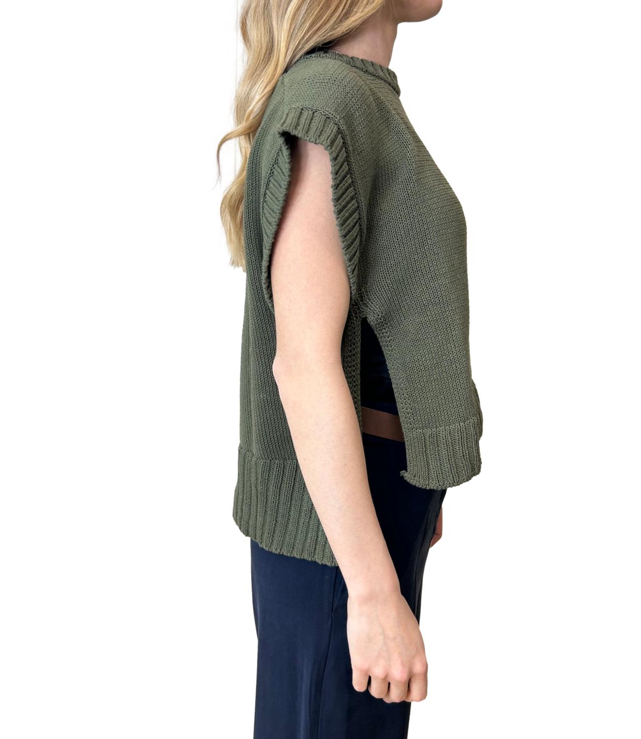 Motel Gilet Verde Soldato Donna