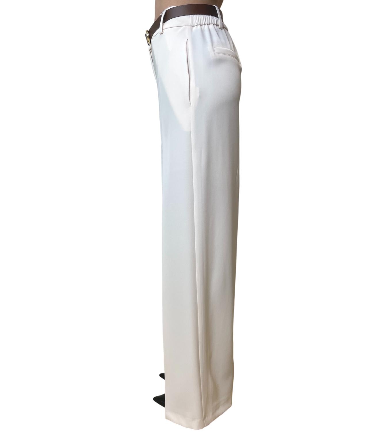 Motel Pantalone Palazzo Panna Donna