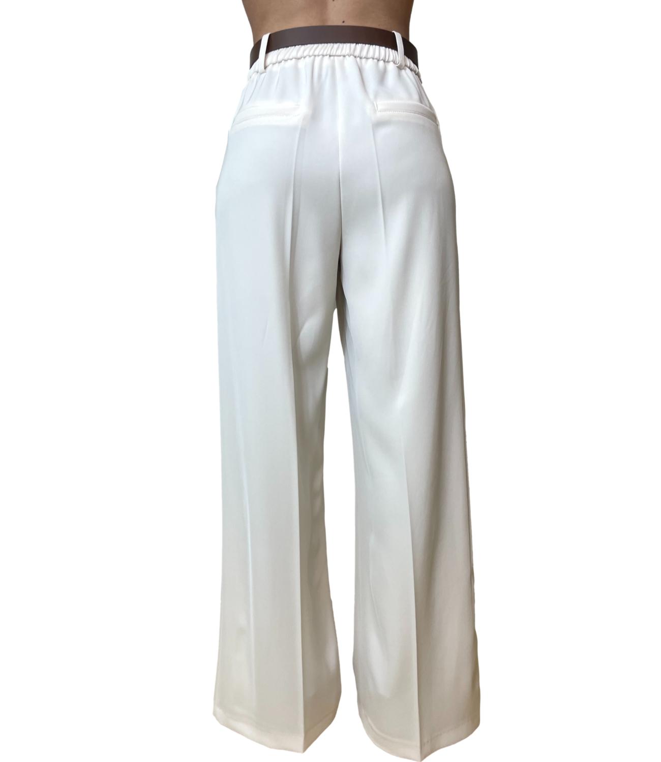 Motel Pantalone Palazzo Panna Donna