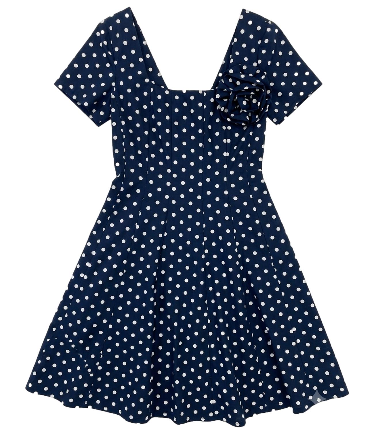 Abito Motel A50851MO Donna - Blu/panna