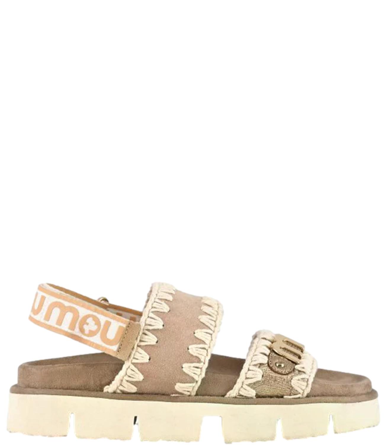 Sandalo Mou SW461001C Donna - Metallic Lizard Gold