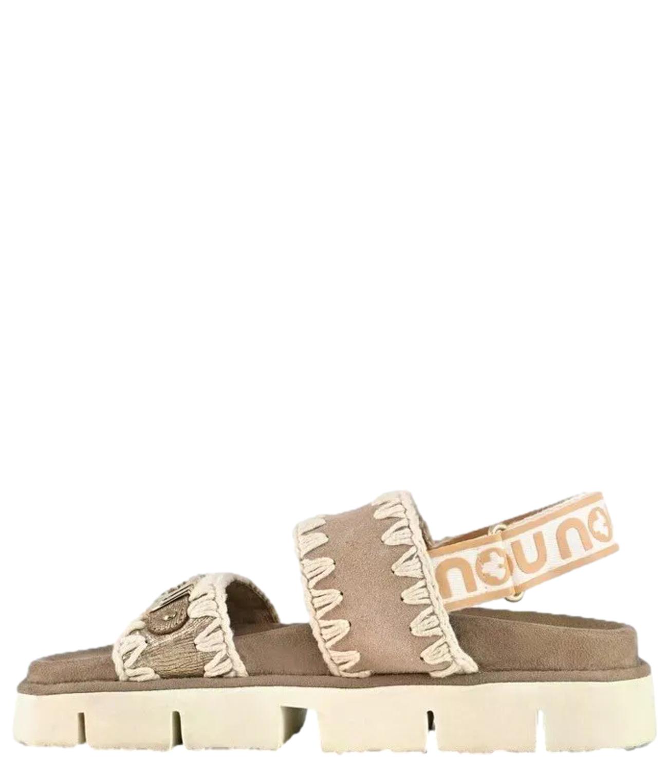 Sandalo Mou SW461001C Donna - Metallic Lizard Gold