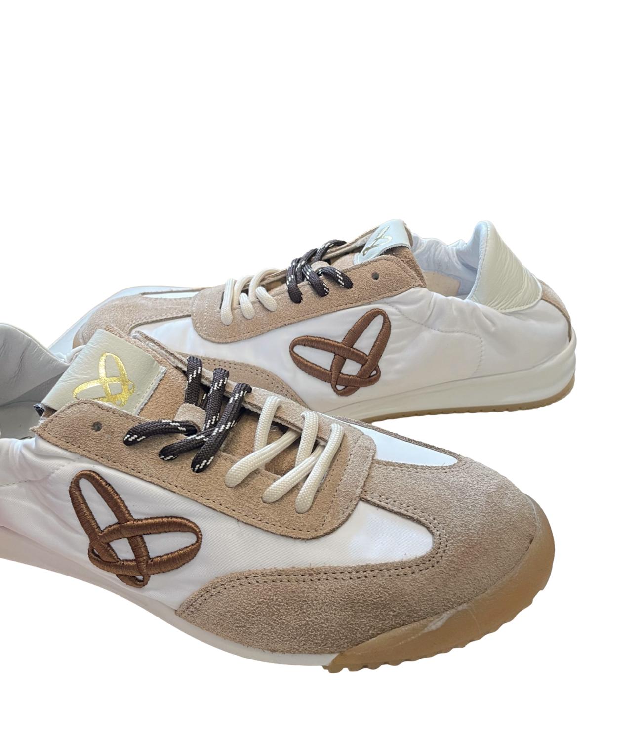 Pantalone beige cotone
