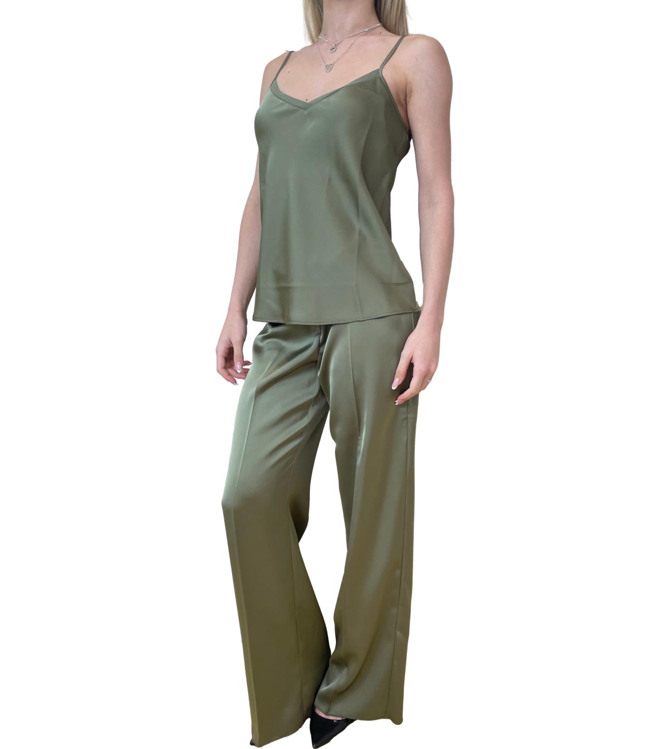 Marella Monochrome canotta Mlmorata verde donna