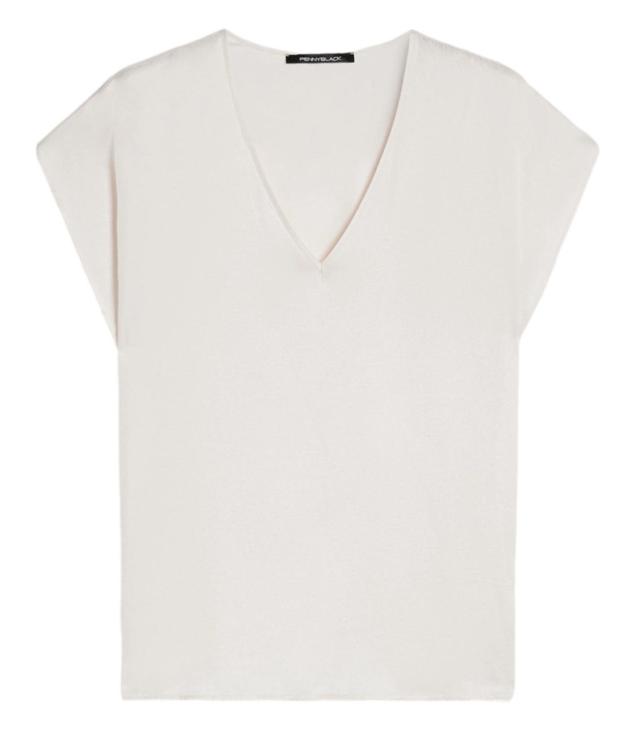 PENNY BLACK top PBBCHIFFON avorio donna