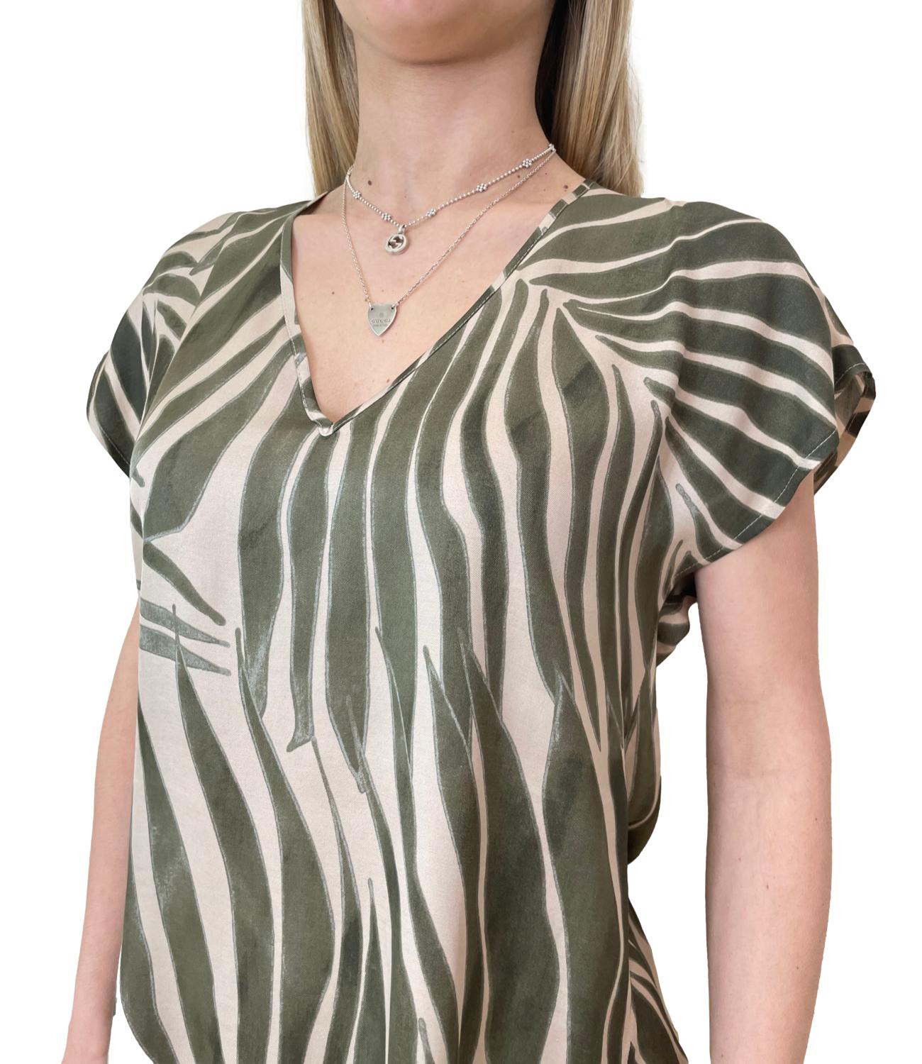 Marella Monochrome canotta Mlmorata verde donna
