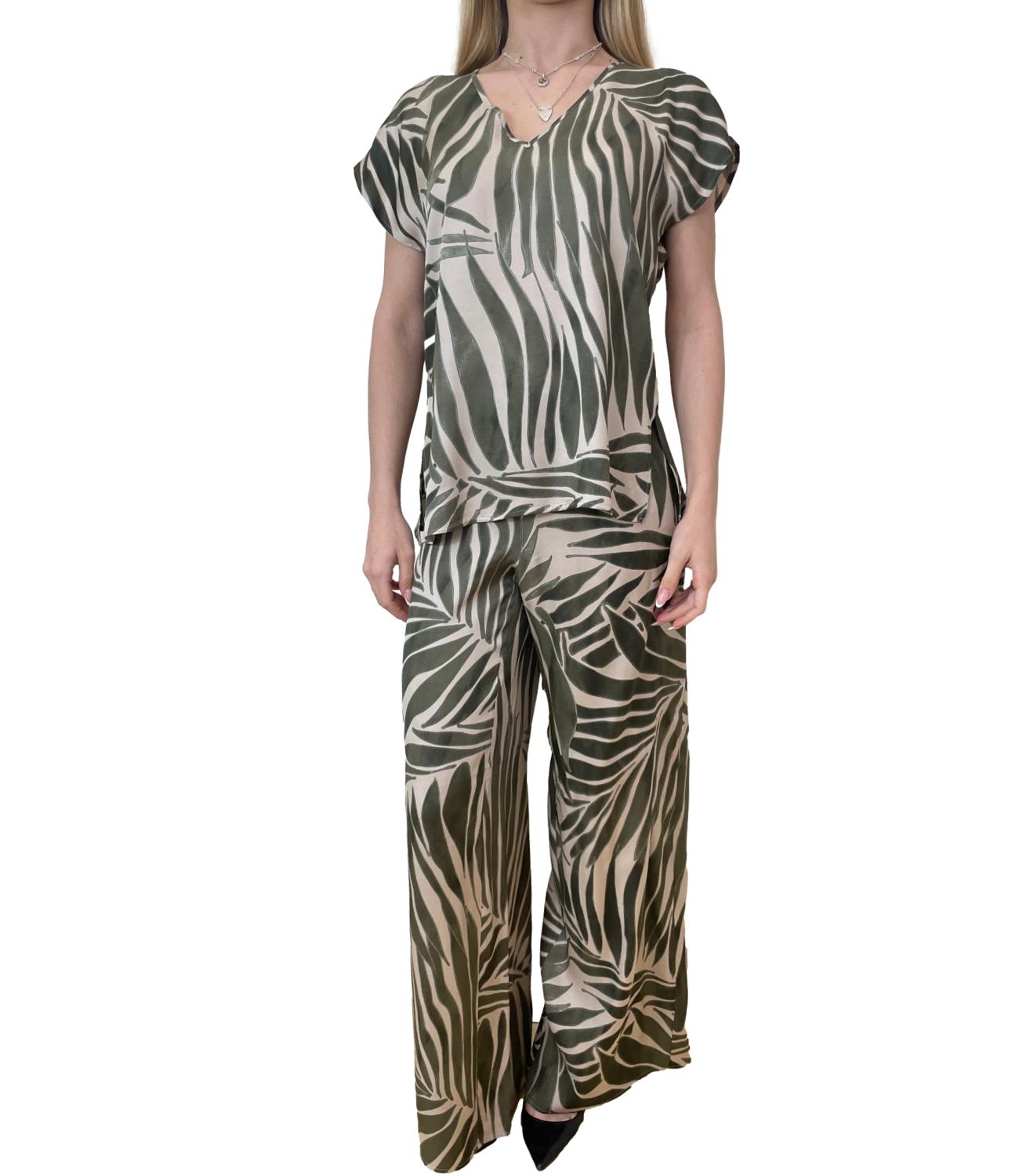 Marella Monochrome canotta Mlmorata verde donna